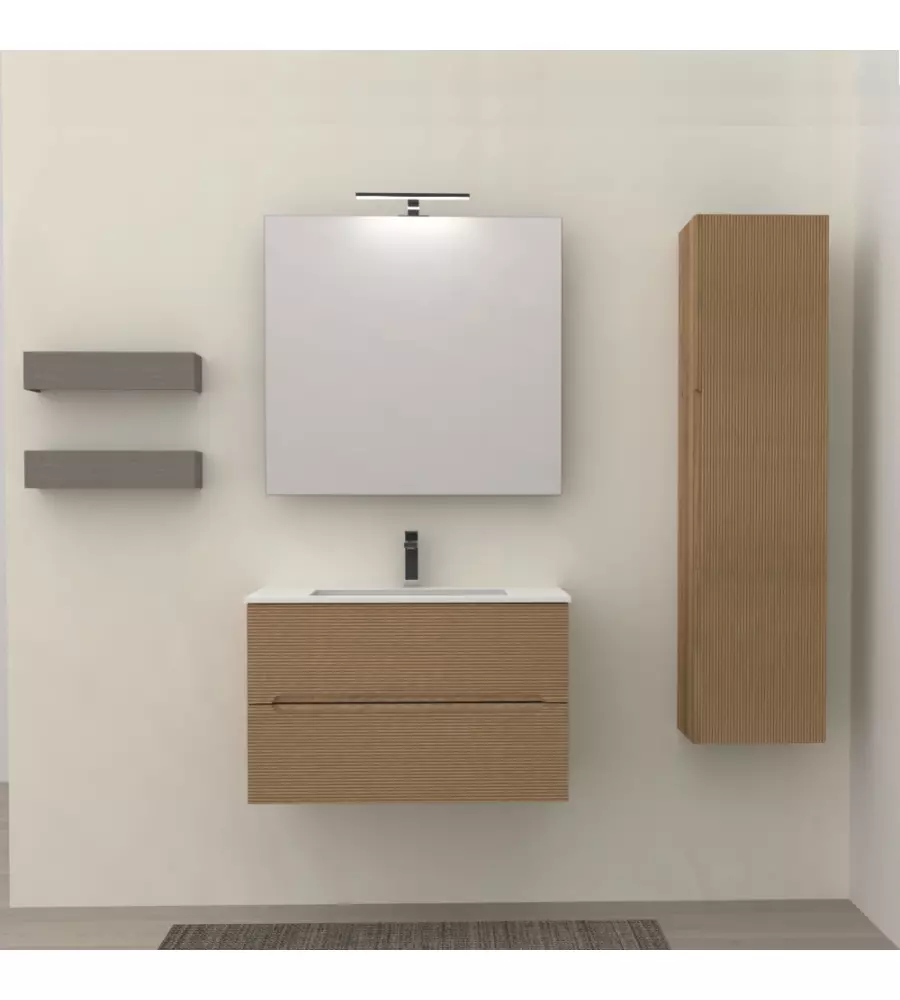 MOBILE BAGNO "CANALETTO" ROVERE, 80 CM